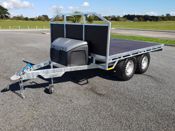 Dan Jackson's heavy-duty flat deck trailer built by TowPro Trailers