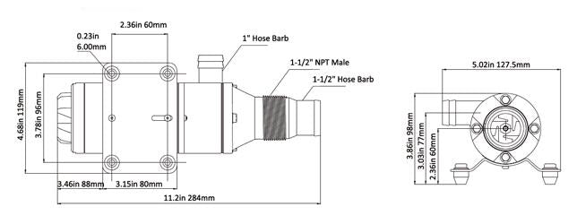 Seaflo 01-Series Marine Macerator Pump – 12GPM (45LPM)
