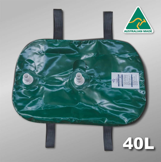 40 Litre Grey Water Bladder Tank GW40BLP deflated 