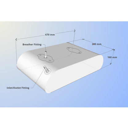 Box Type Water Bladder 40L – DW40B