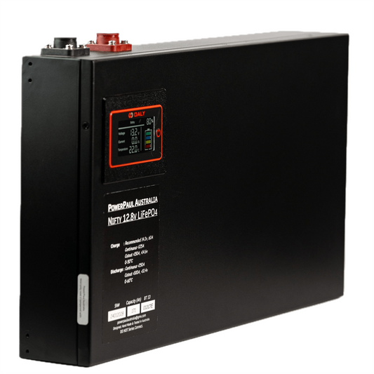 PowerPaul Nifty Lithium Slim Line Battery 12.8v 160Ah Front