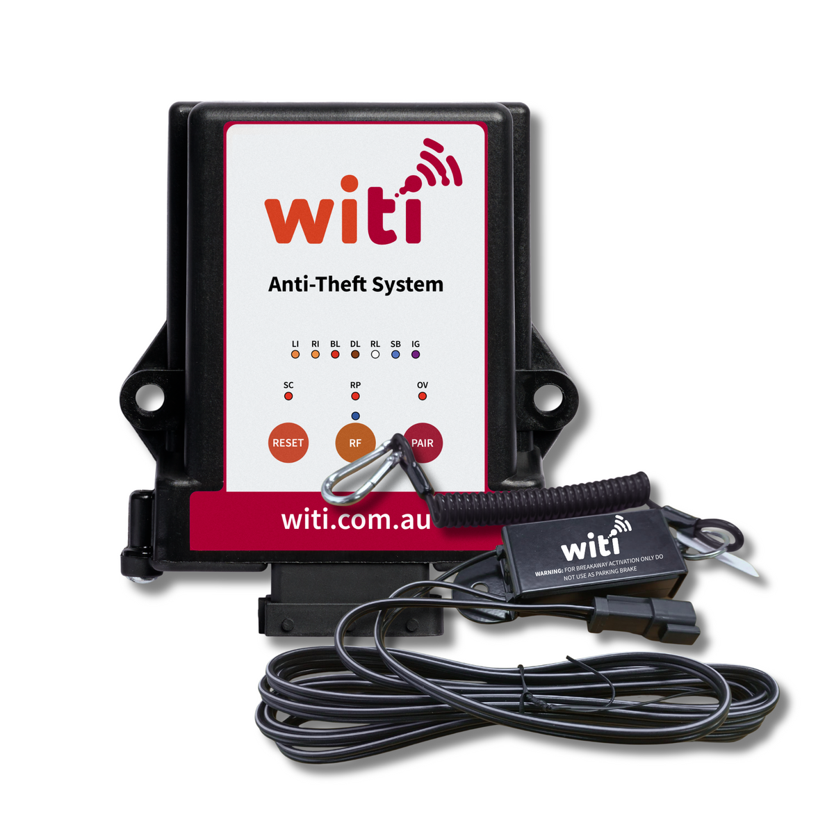 WiTi Anti-Theft & Breakaway Switch Bundle: Anti-Theft System with breakaway switch and cable