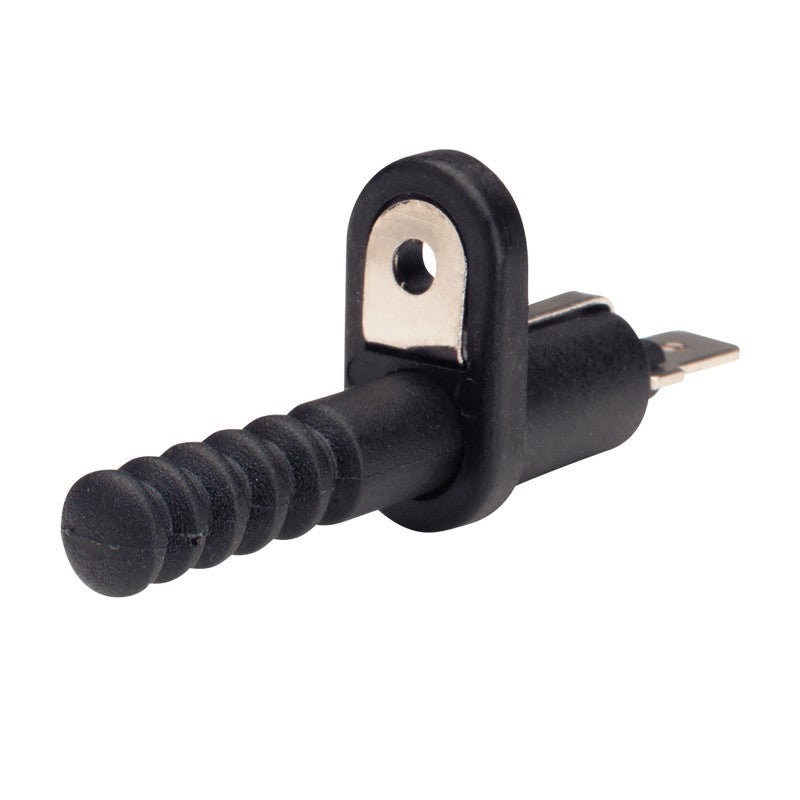 WiTi Universal Door Switch black cylindrical switch with a metallic contact on a white background
