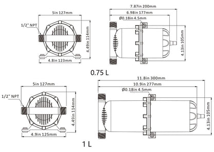 Seaflo Accumulator Tank 0.75L