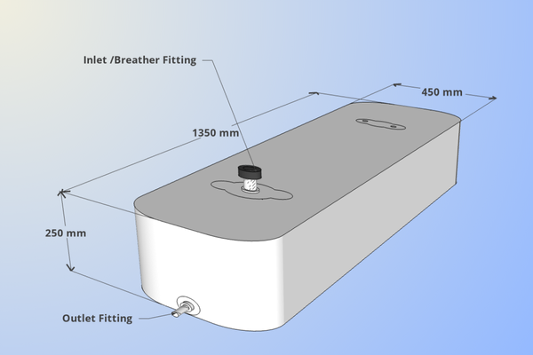 Box type drinking water bladder 140L – DW140B-PVC